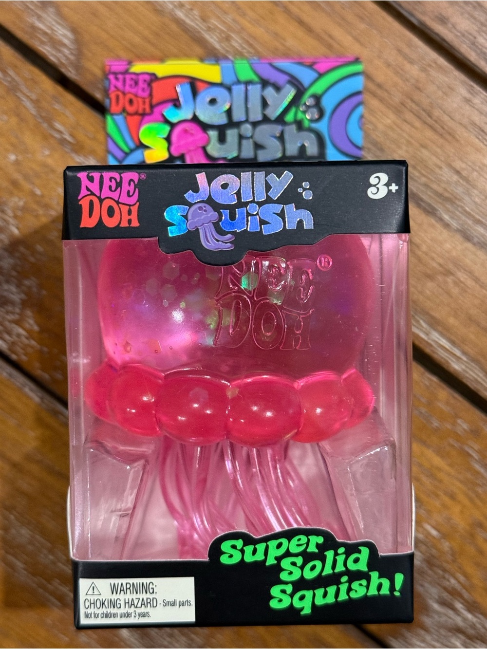 Jelly Squish Pink Kids Toy - Super Solid Squish